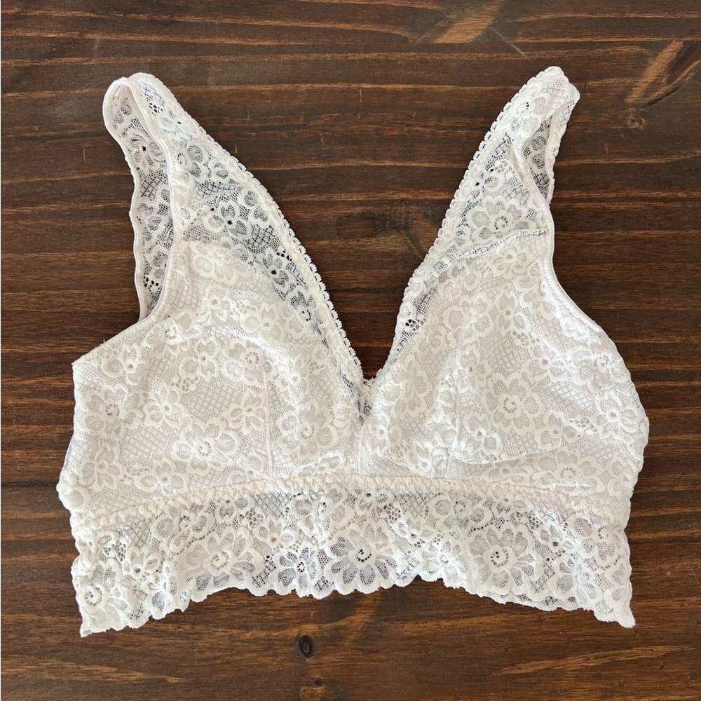 Cream Lace Bralette